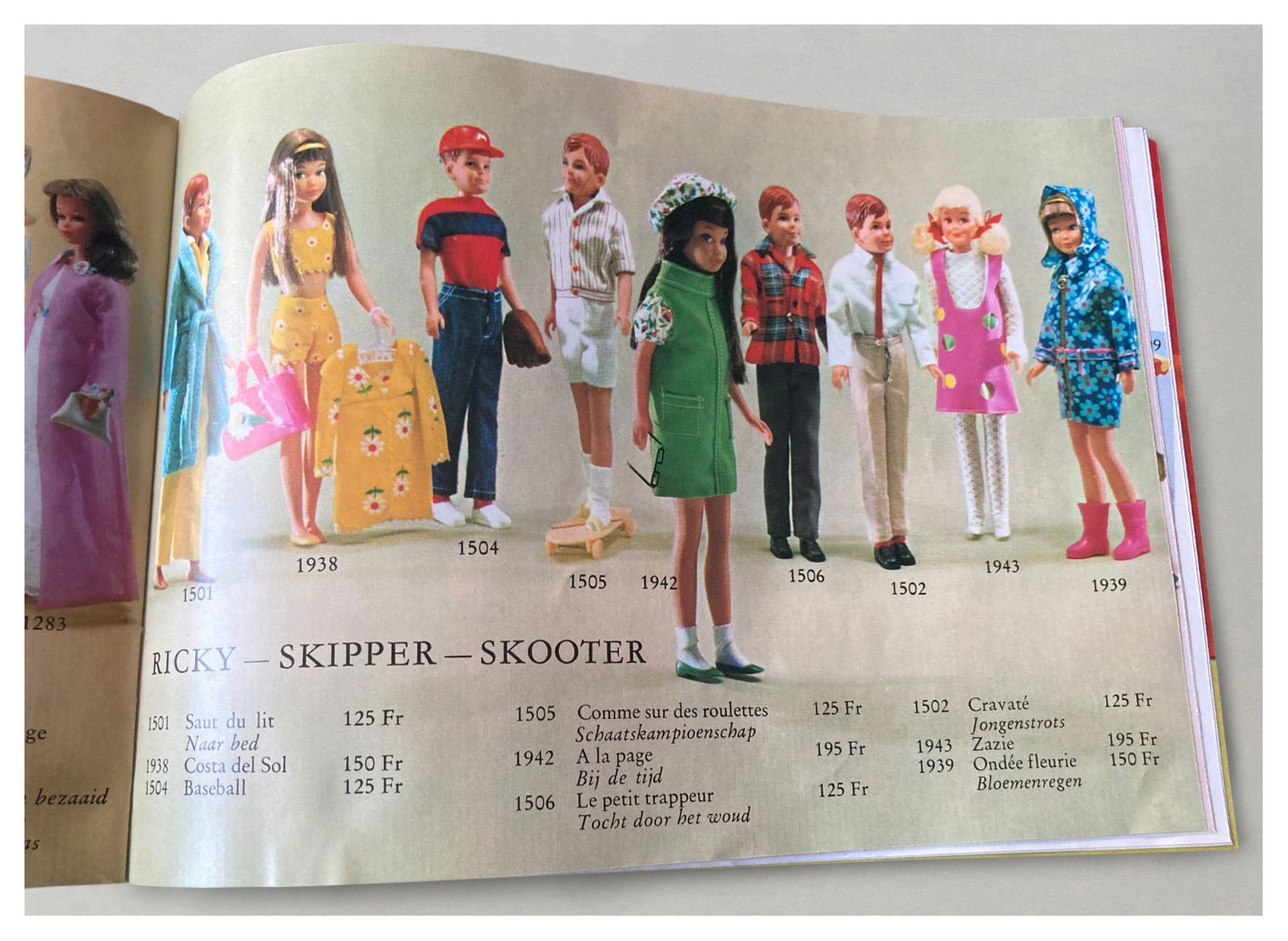 From 1967-68 Belgian Ebiex Mattel booklet