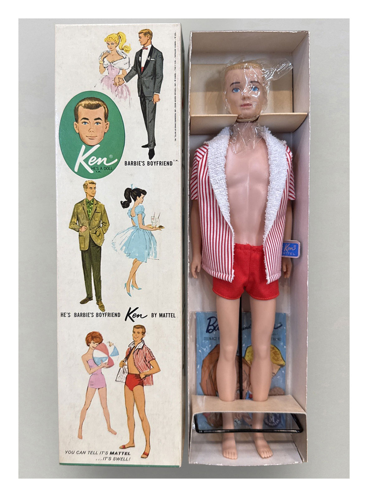 1963 #750 blonde 'shorty' Ken in original packaging