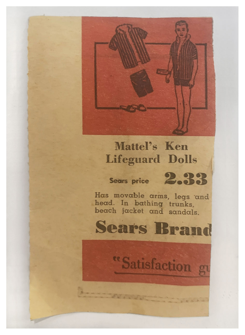 1963 Sears newspaper ad