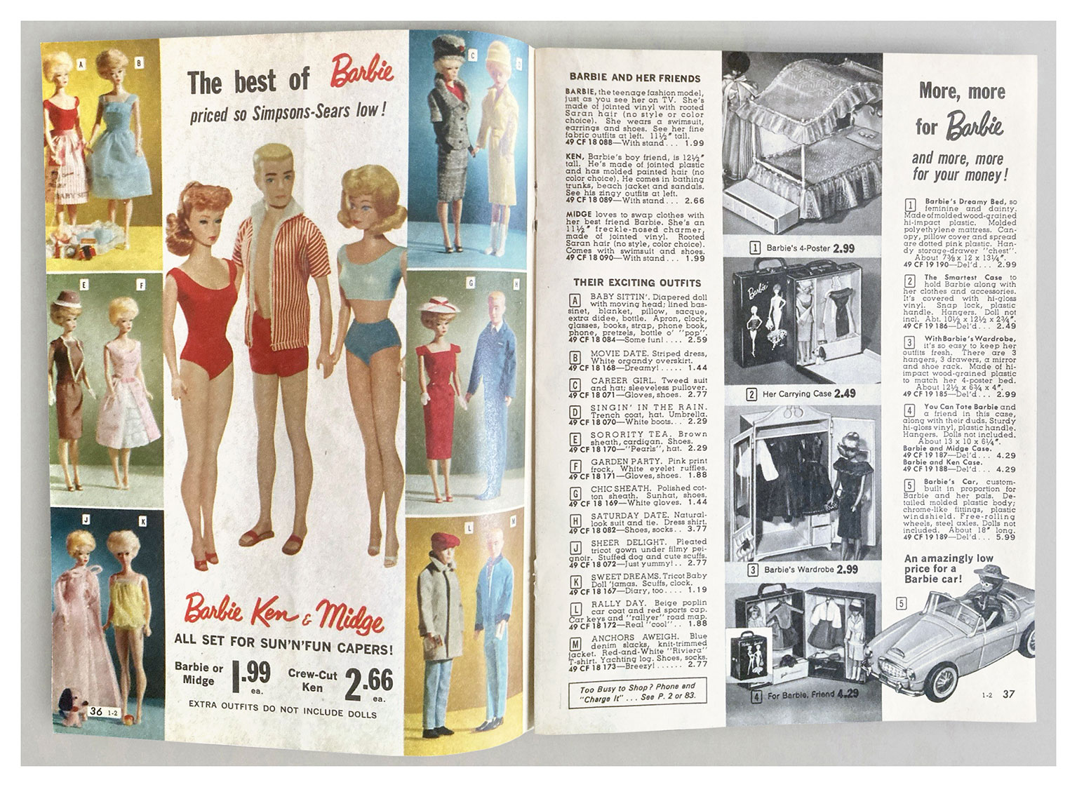 From 1964 Canadian Simpsons Sears sale catalogue