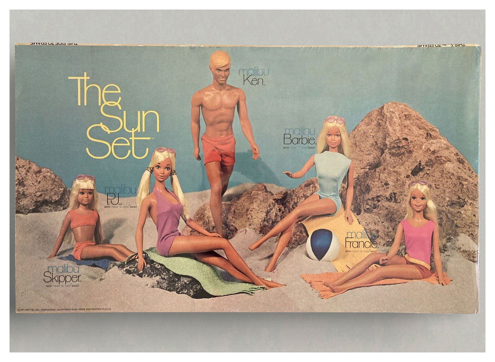 1971 Mattel 35in advertising board