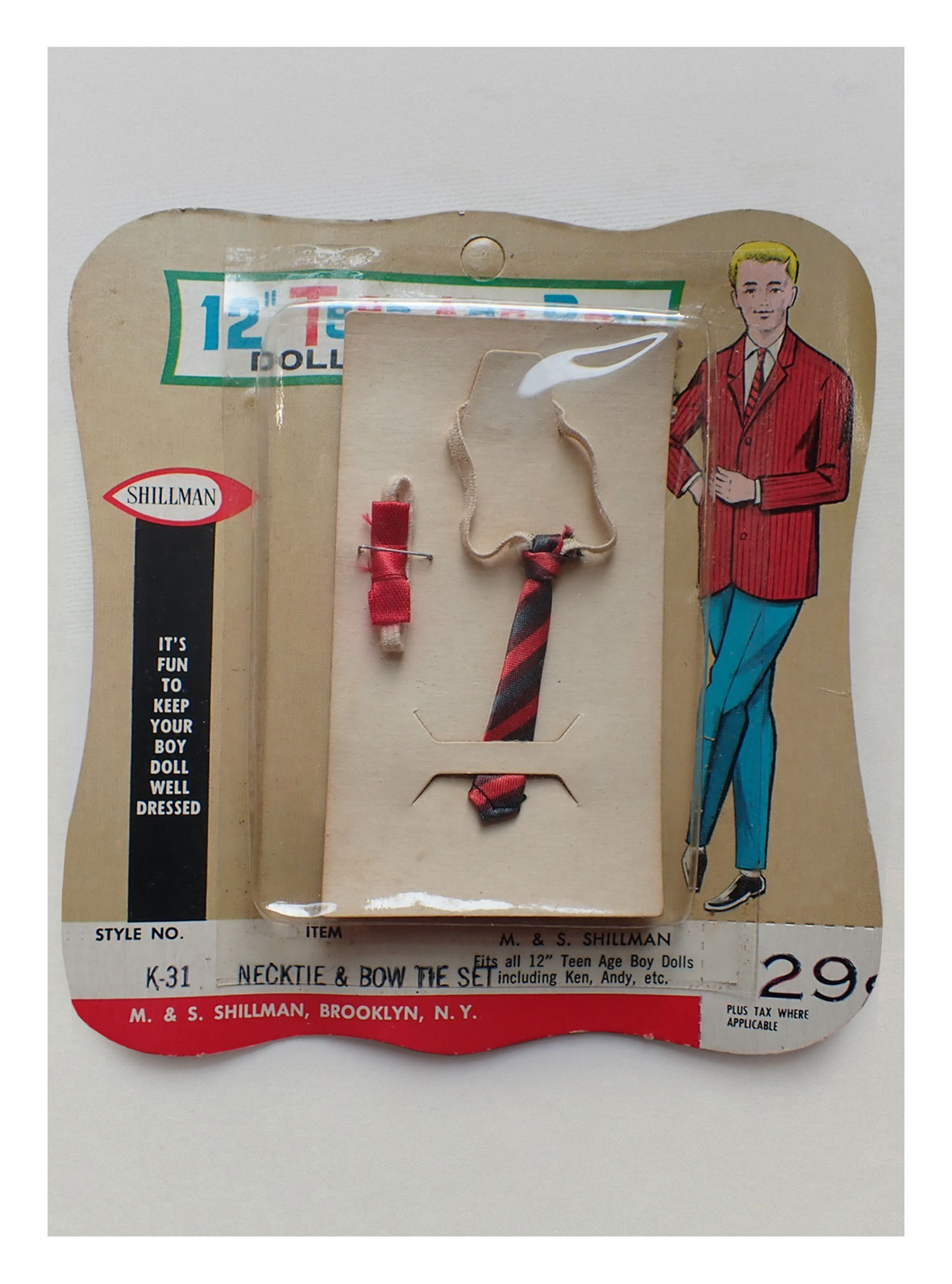 K31 Necktie & Bow Tie Set by Shillman