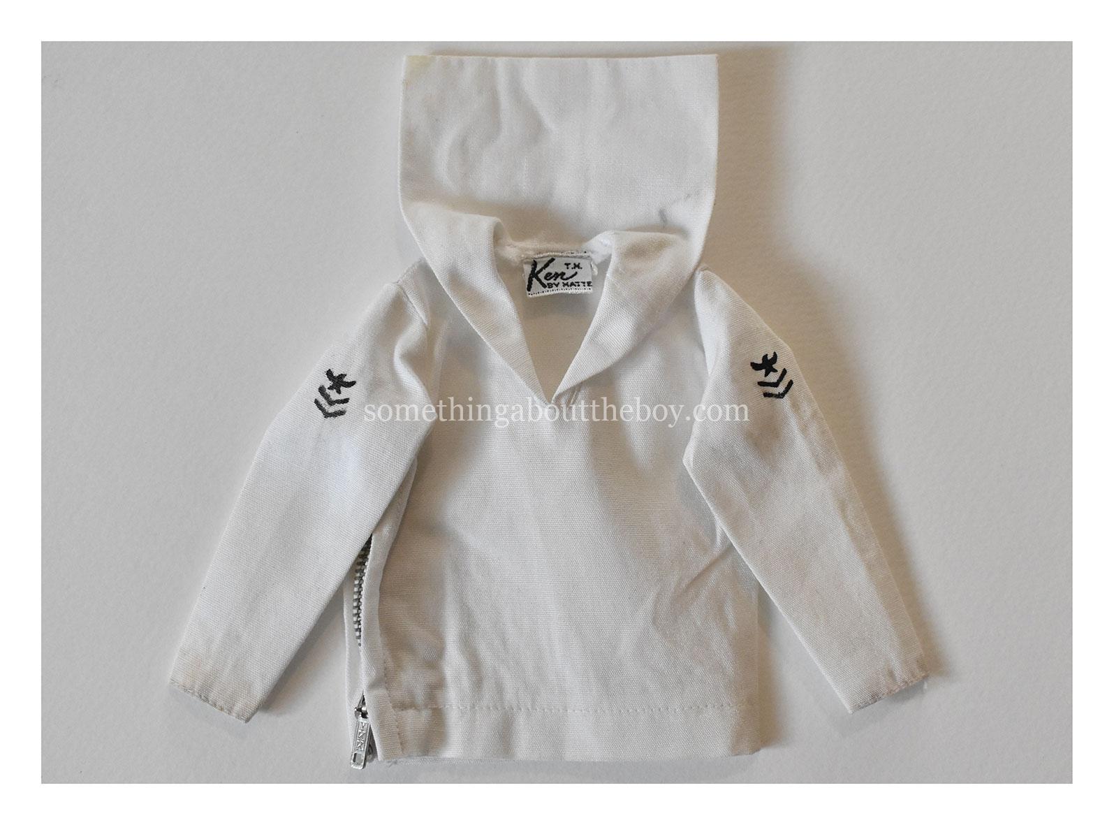 1963 #796 Sailor middy with stripes printed on both sleeves