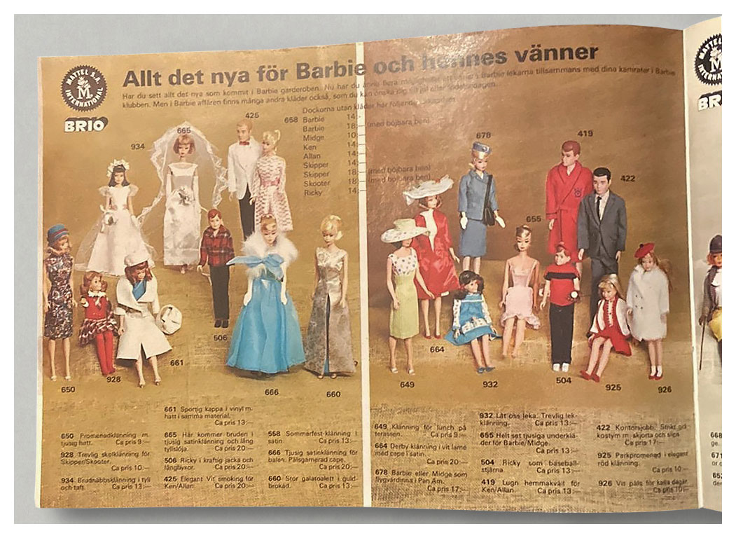 From 1966 Swedish Brio toy catalogue