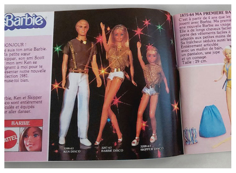 from 1981 French Mattel booklet