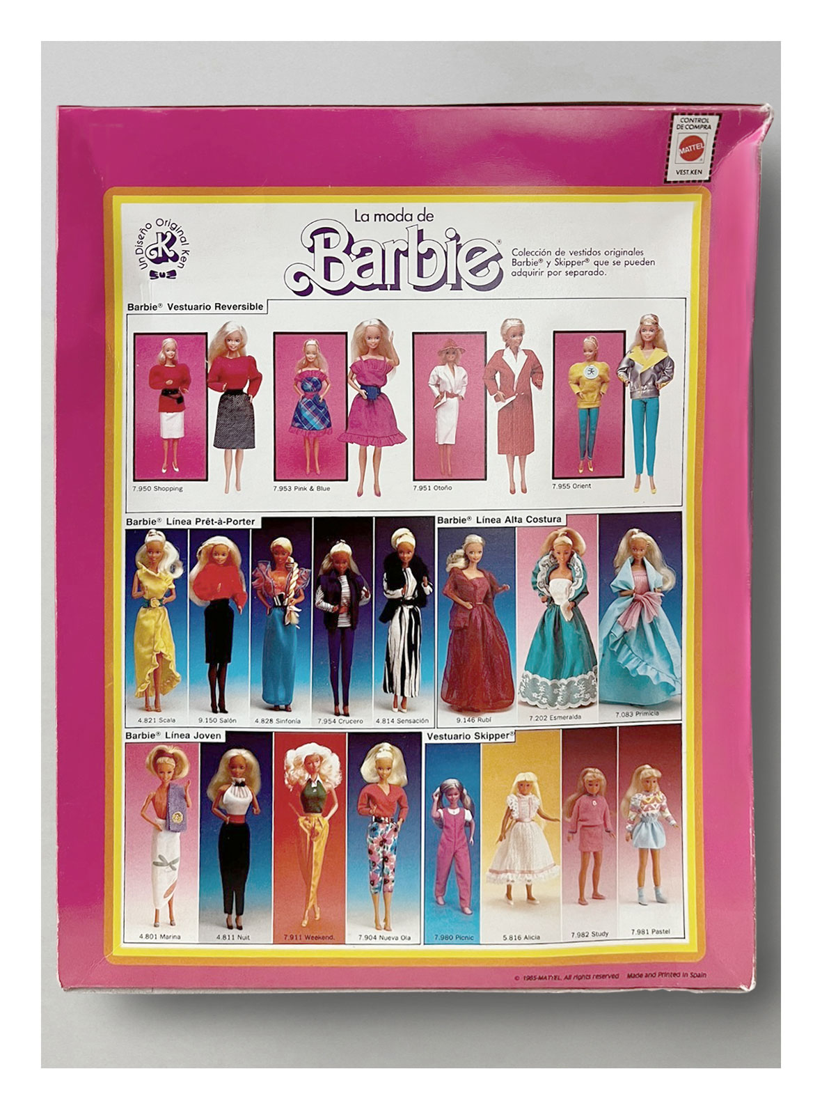 1986 Ken Vestuario #9117 Club original packaging