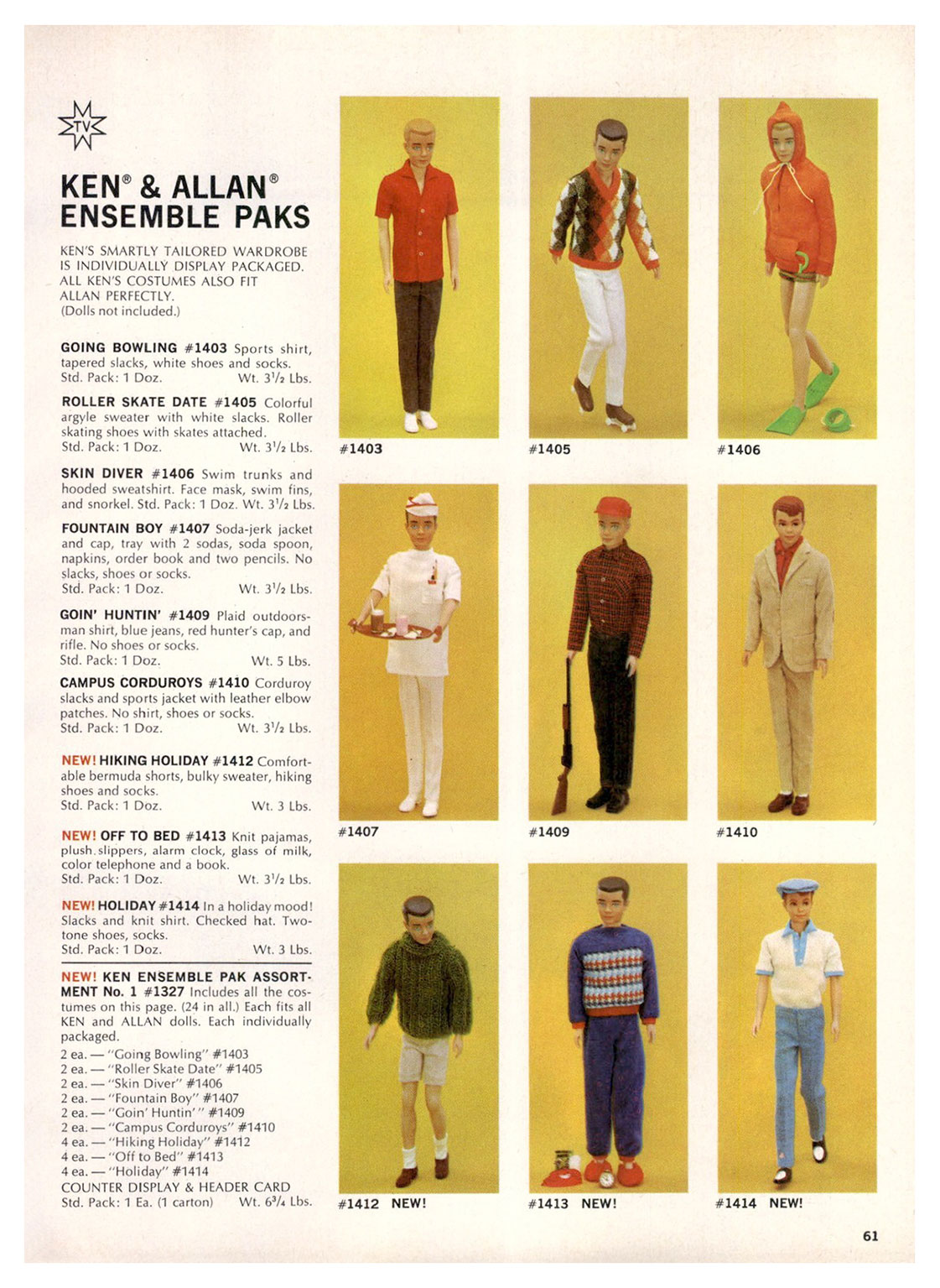 From 1965 Mattel For Fall '65 catalogue