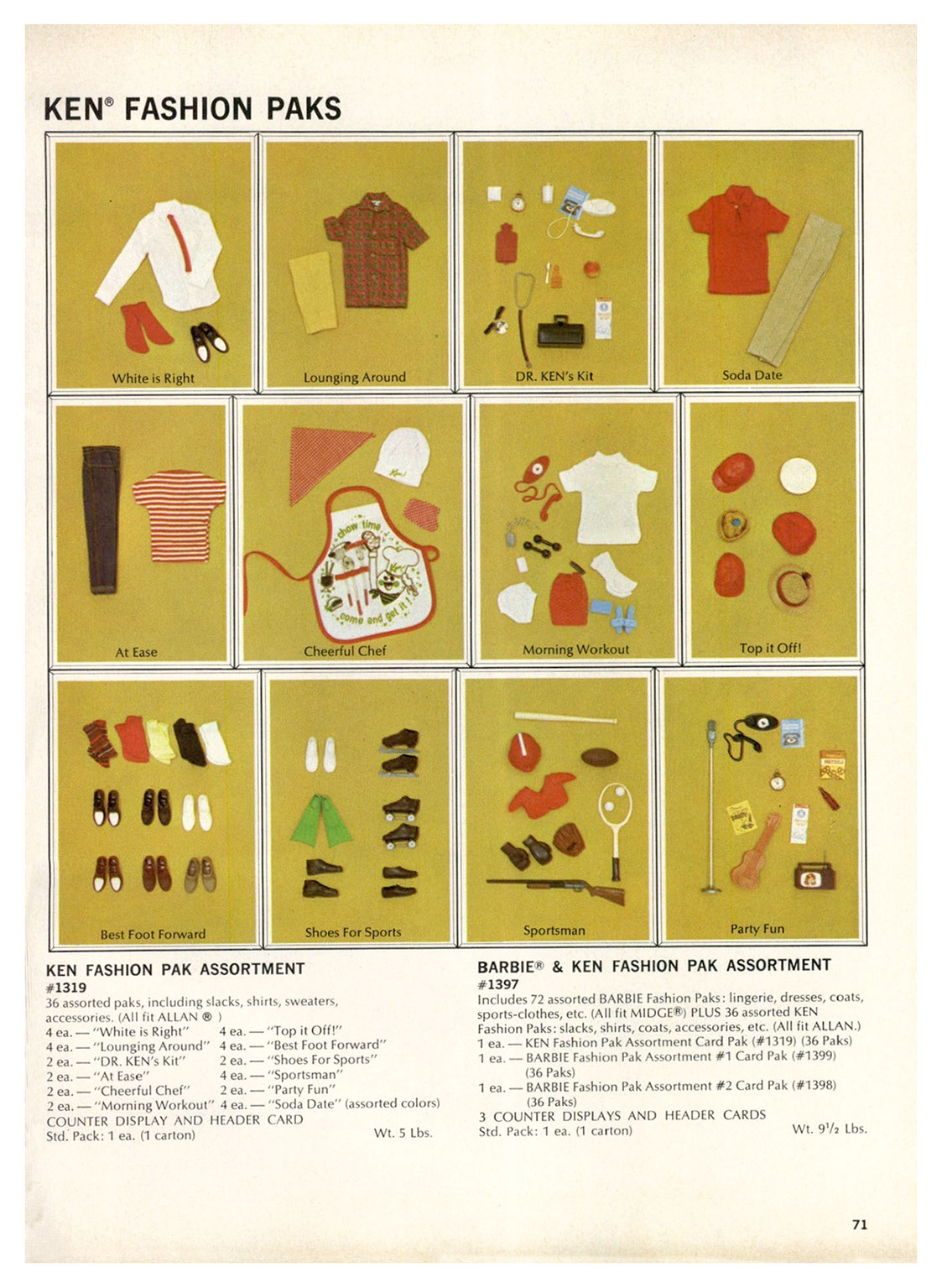 From 1965 Mattel For Fall '65 catalogue