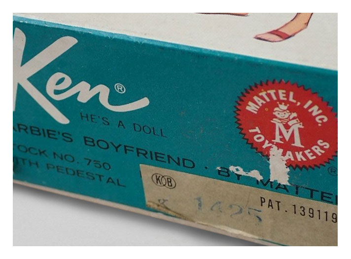 1966 K 1425 Japanese Market Dressed Doll Ken in Best Man