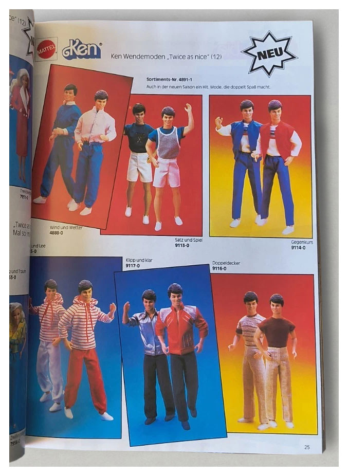 From 1985 German Mattel catalogue