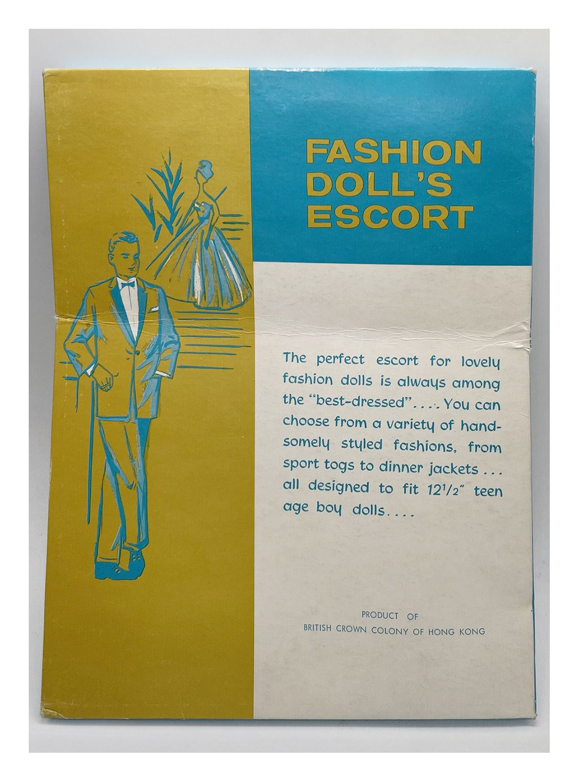 Fashion Doll's Escort reverse of packaging