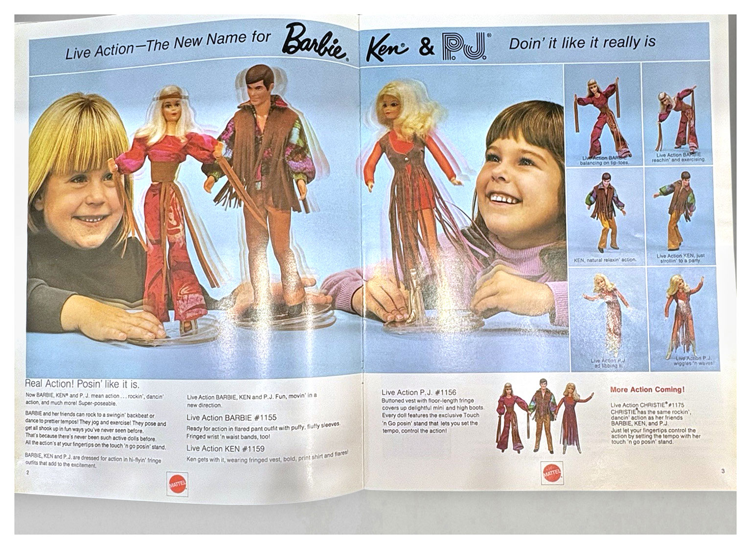 From Mattel Dolls ’71 January Introductions catalogue