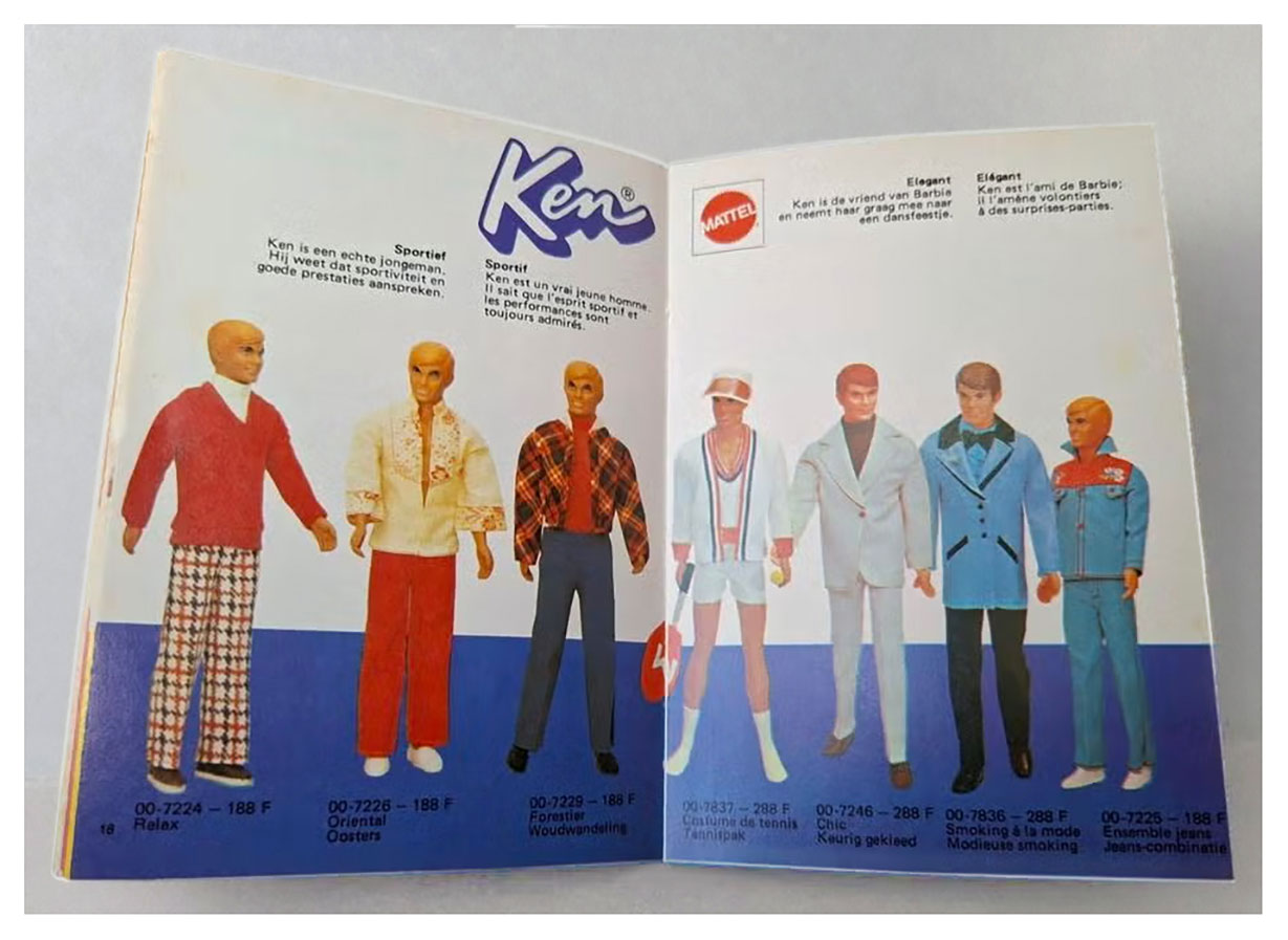 From 1975 Belgian Barbie booklet