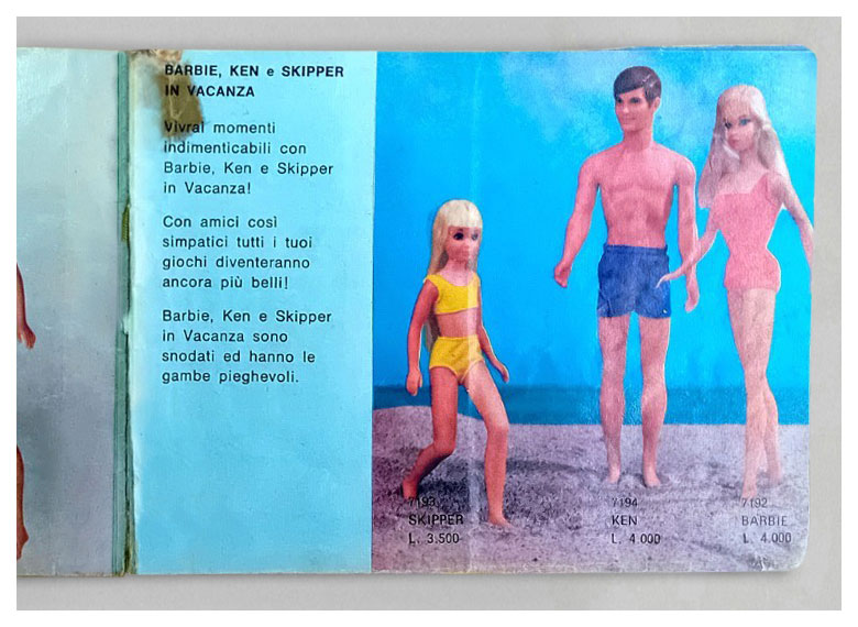 From 1975 Italian Prima Novità Barbie booklet