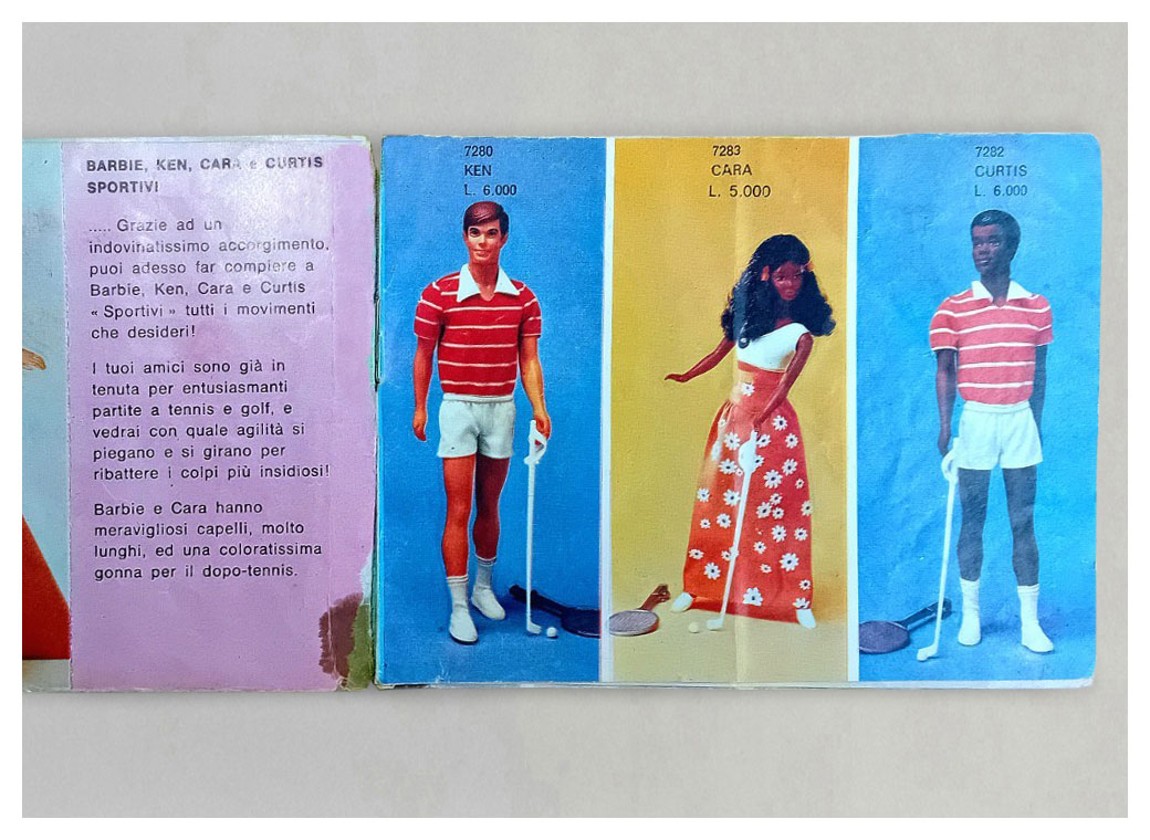 From 1975 Italian Prima Novità Barbie booklet