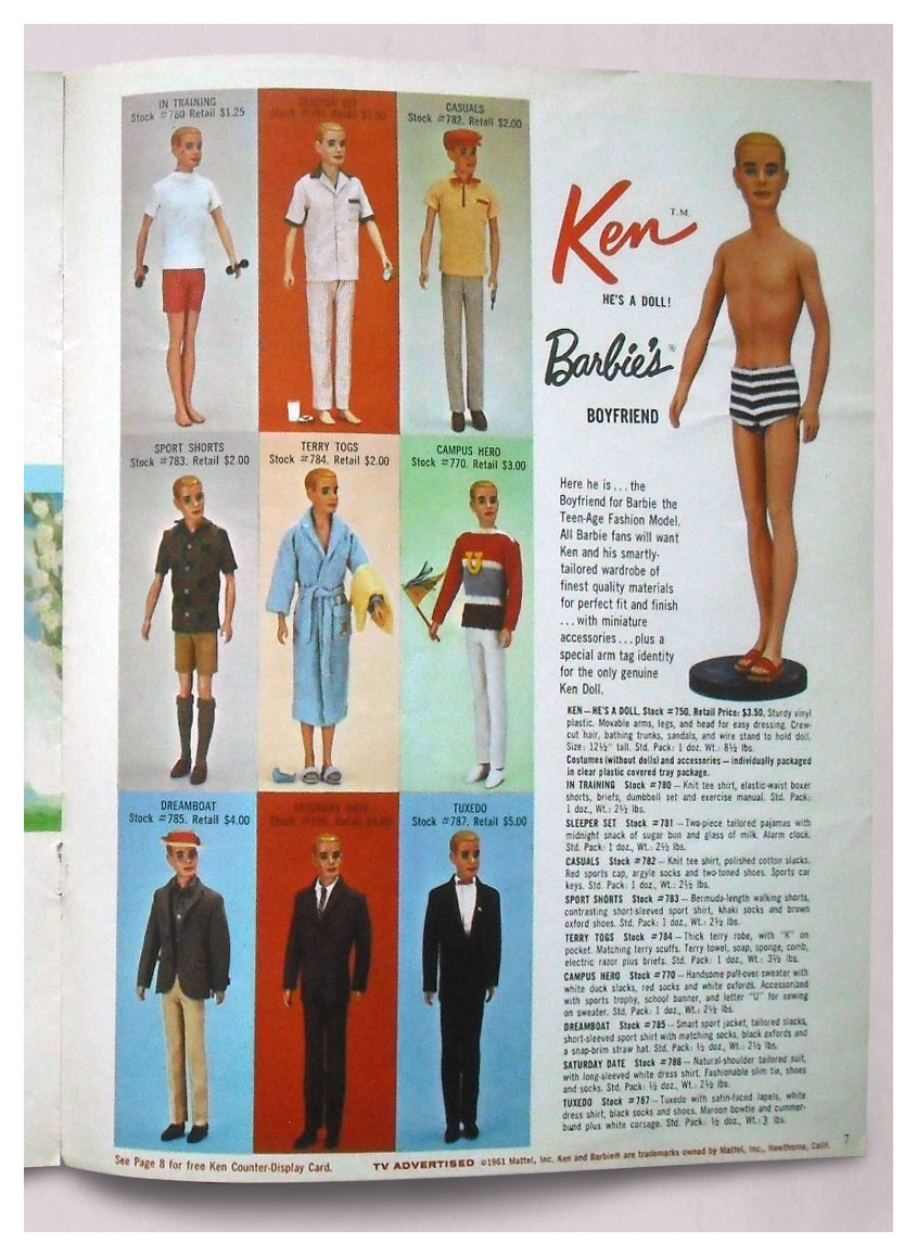 From 1961 Mattel Dolls (preview) brochure