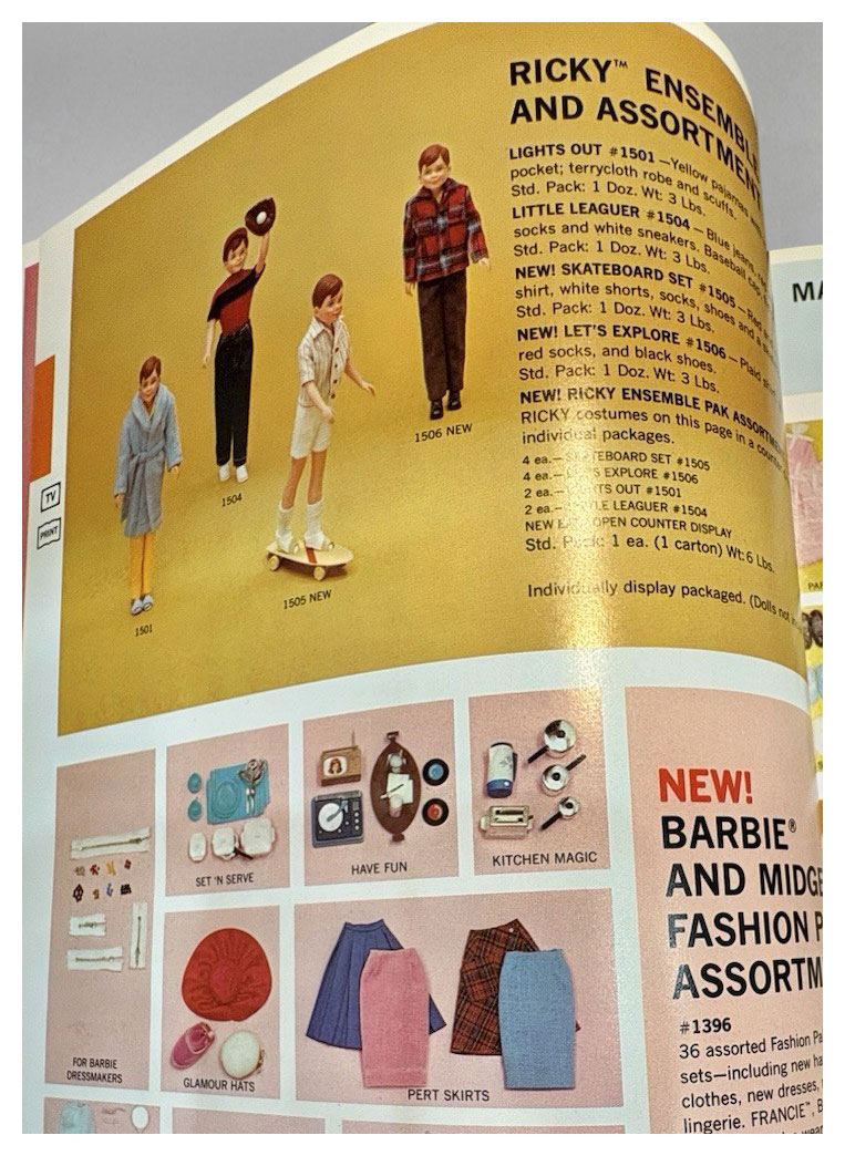 From 1966 Mattel Toys catalogue