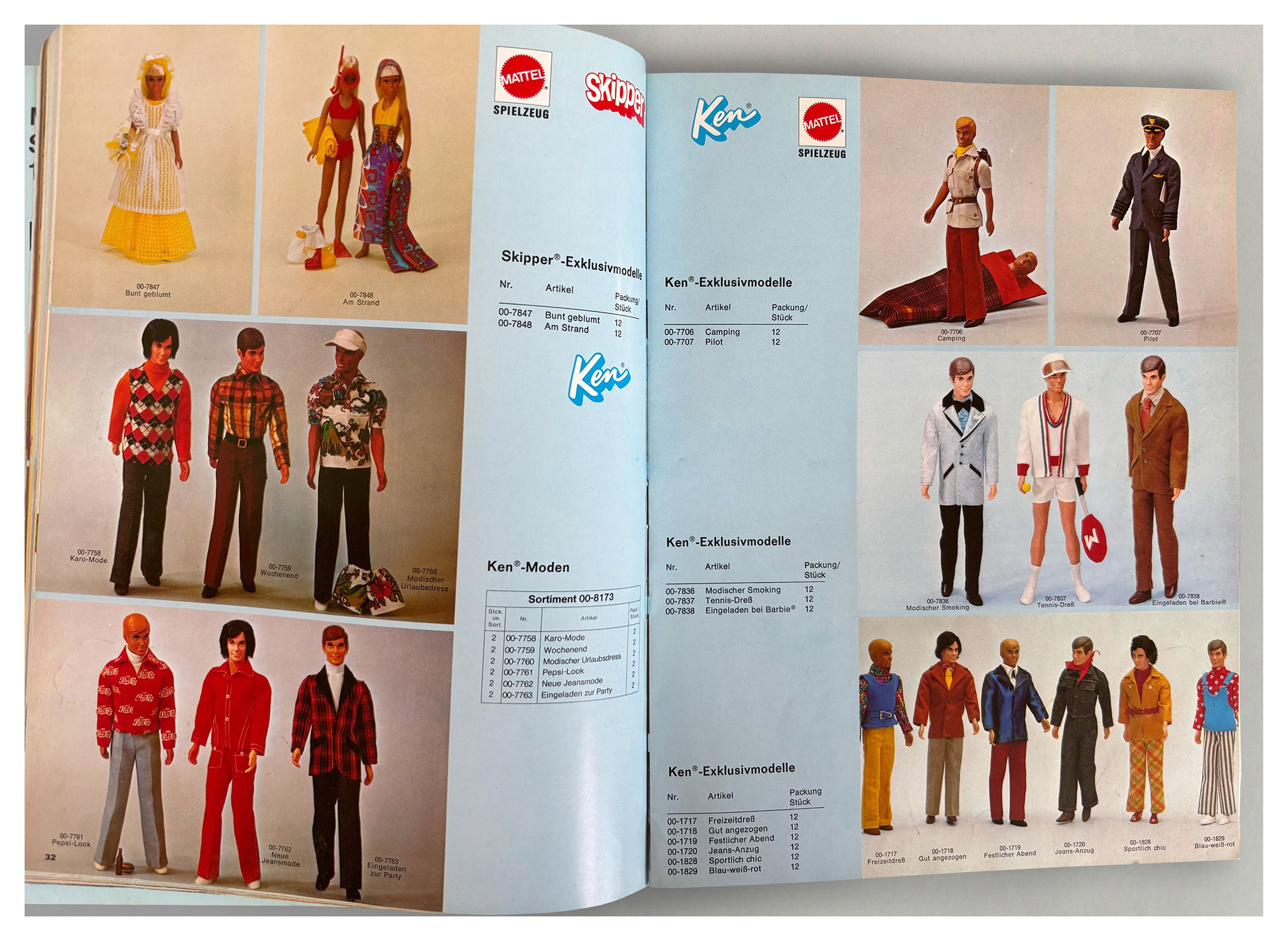 From German Mattel Spielzeug '74 catalogue