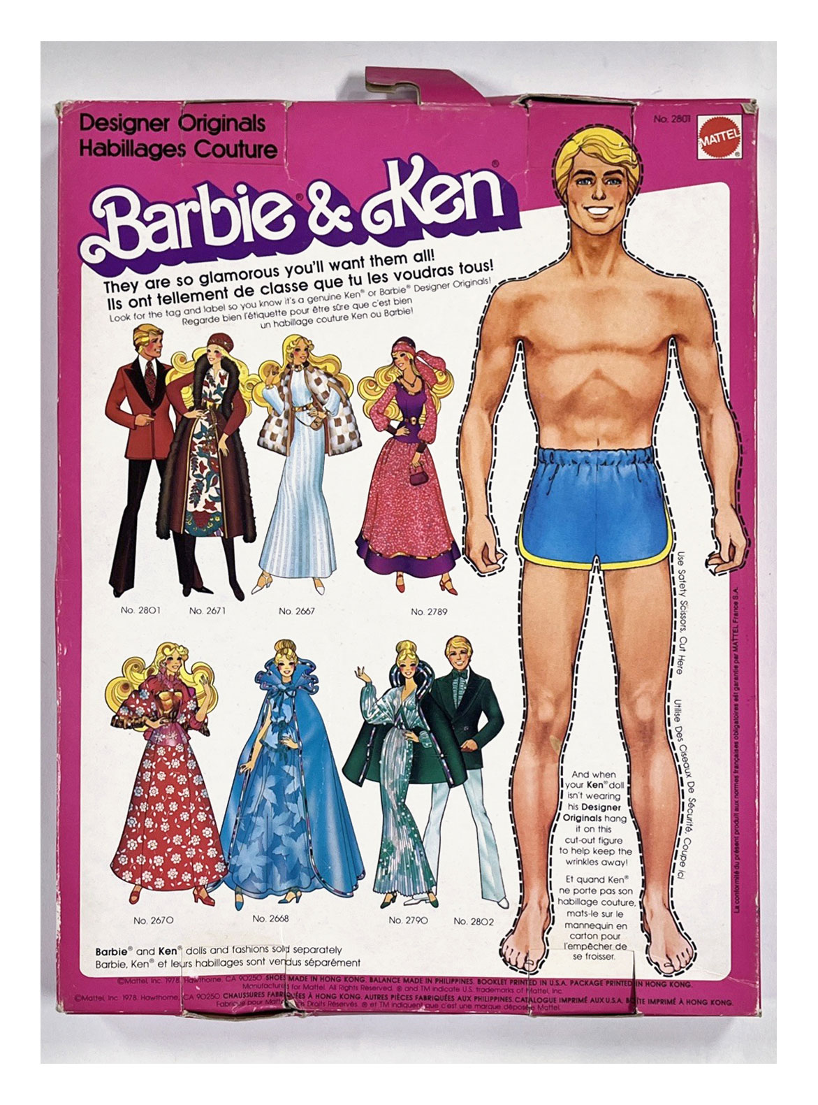 1979 Designer Originals #2801 original (Canada/Europe) packaging