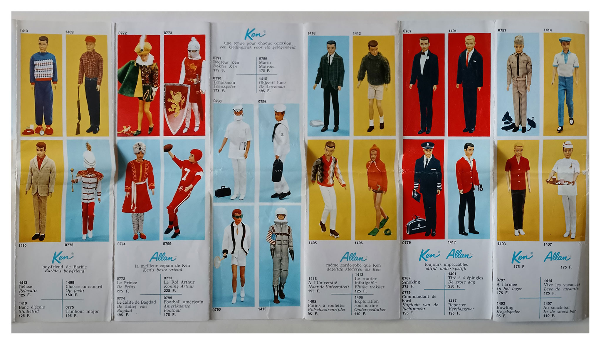 1965 Belgian Ebiex Mattel booklet