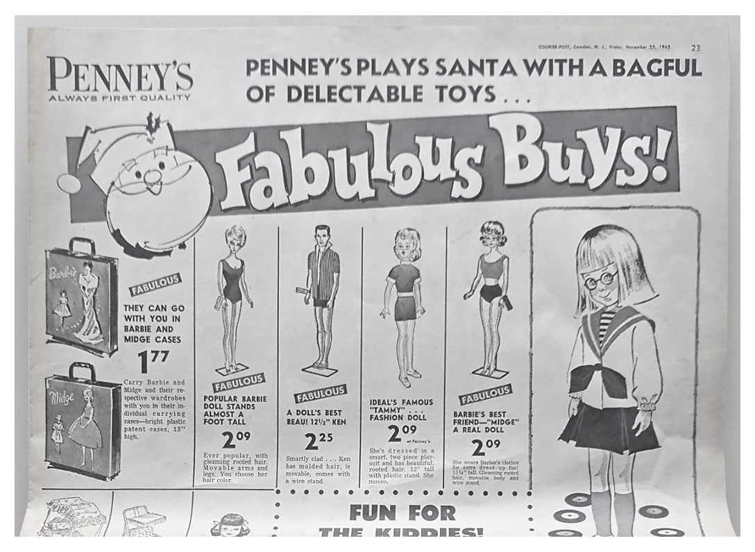 1963 Penneys newspaper ad (22 Nov)