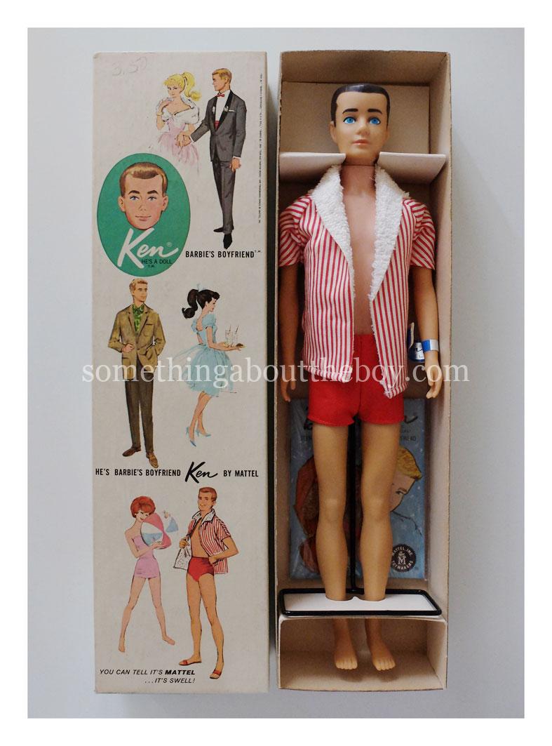 1963 #750 brunette US 'shorty' Ken in original packaging